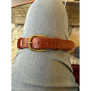 Orvis Tan & Navy Duck Ribbon Belt sz 42